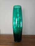 Large Empoli Emerald Green Optic Floor Vase