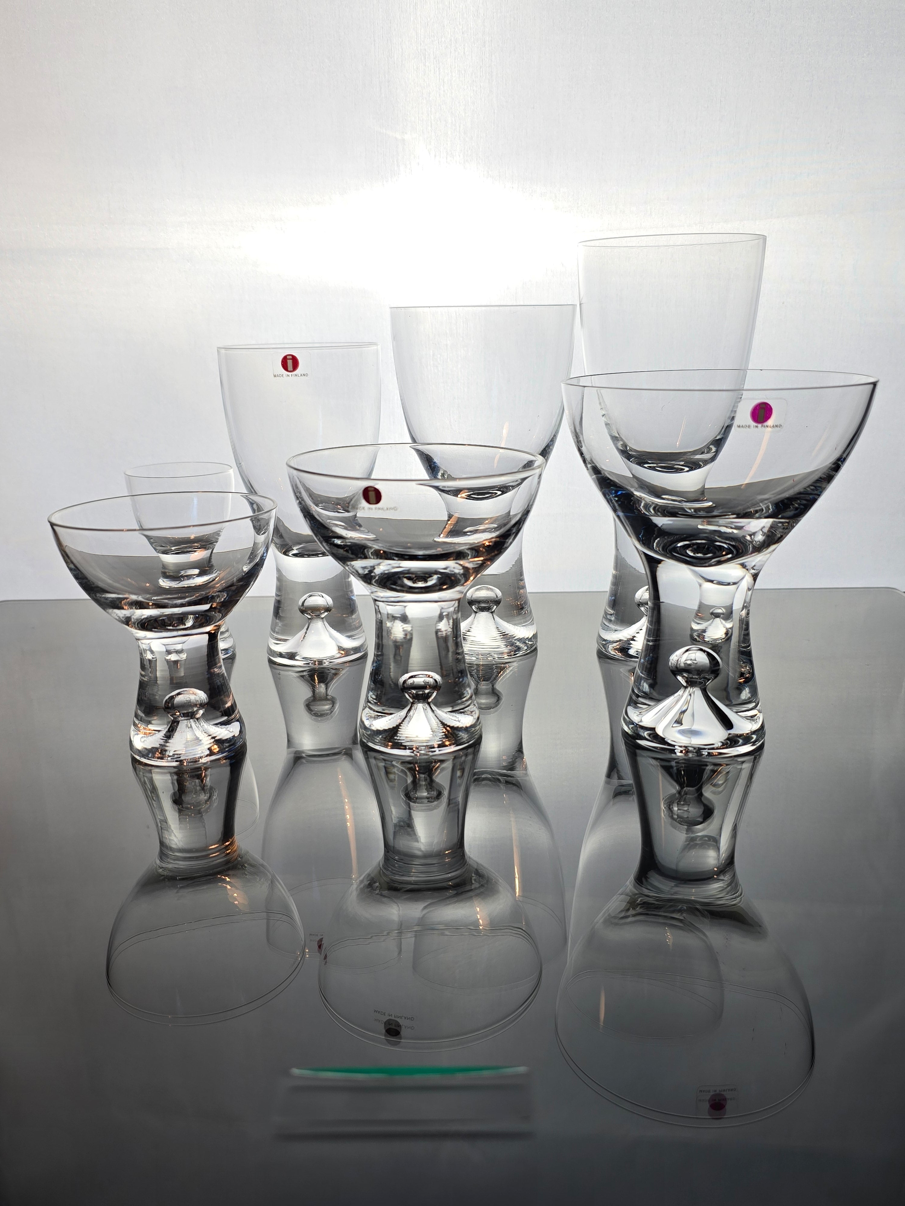 Iittala 'Tapio' Mouthblown Glassware by Tapio Wirkkala