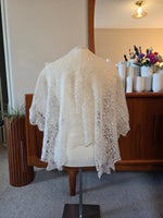 Ivory Lace Mohair & Silk shawl.
