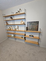 String Modular Shelf System in Black & Ash