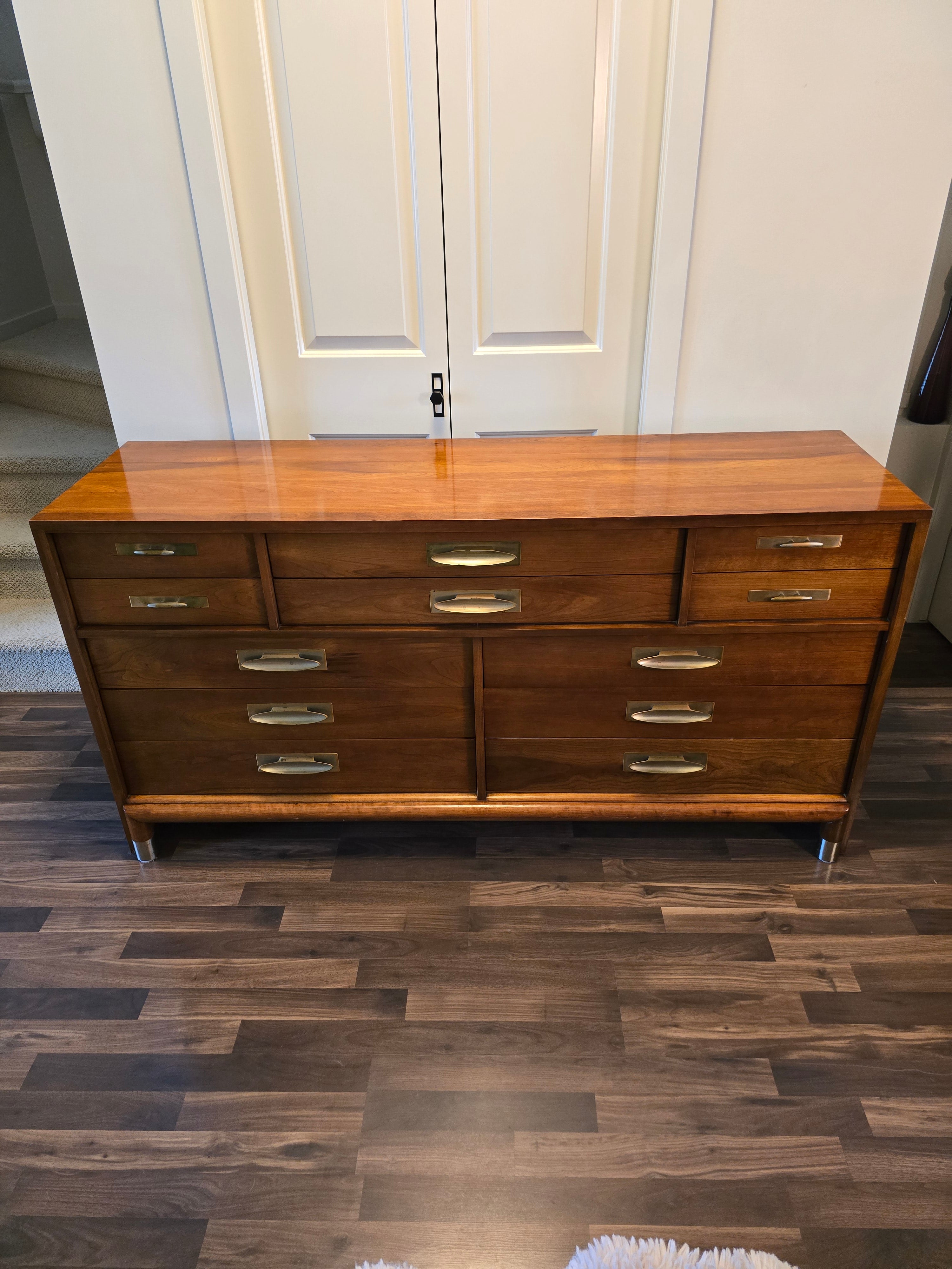 Willett Trans-East Solid Cherry 12 Drawer Dresser w/ Mirror