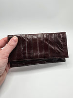 Vintage Eel Skin Leather Wallet