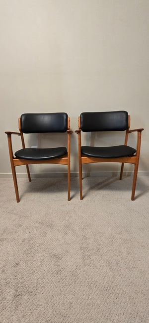Erik Buck for O.D. Mobler Teak Dining Chairs x6