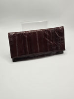 Vintage Eel Skin Leather Wallet