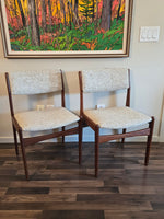 Frem Rojle Solid African Teak Dining Chairs x6