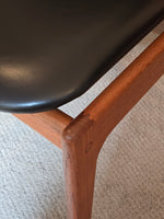 Teak Floating Seat Dining Chairs - Set of 4