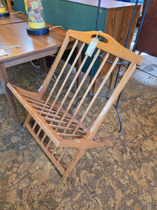 Oak Spindle Magazine Rack