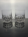 Various Crystal Double Old Fashioned Whiskey Glassware - Pairs