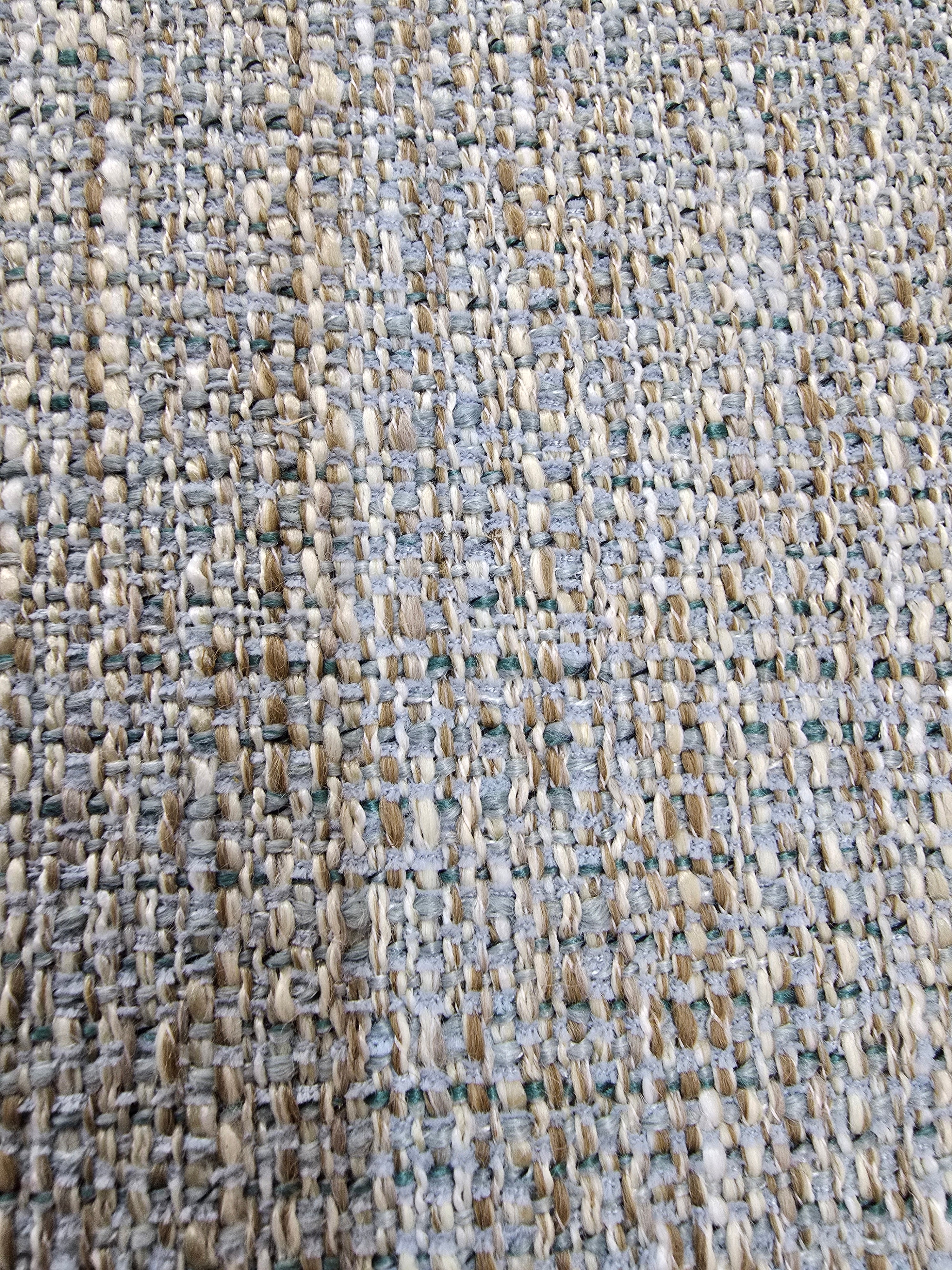 Tweed & Teak Four Seat Sofa