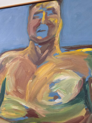 Carolyn Lee Nude Male Framed Painting