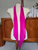 Liz Claiborne Hot Pink Silk Skinny Scarf