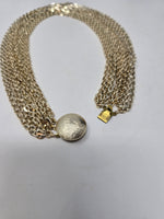 West German Gold Multi Strand Necklace