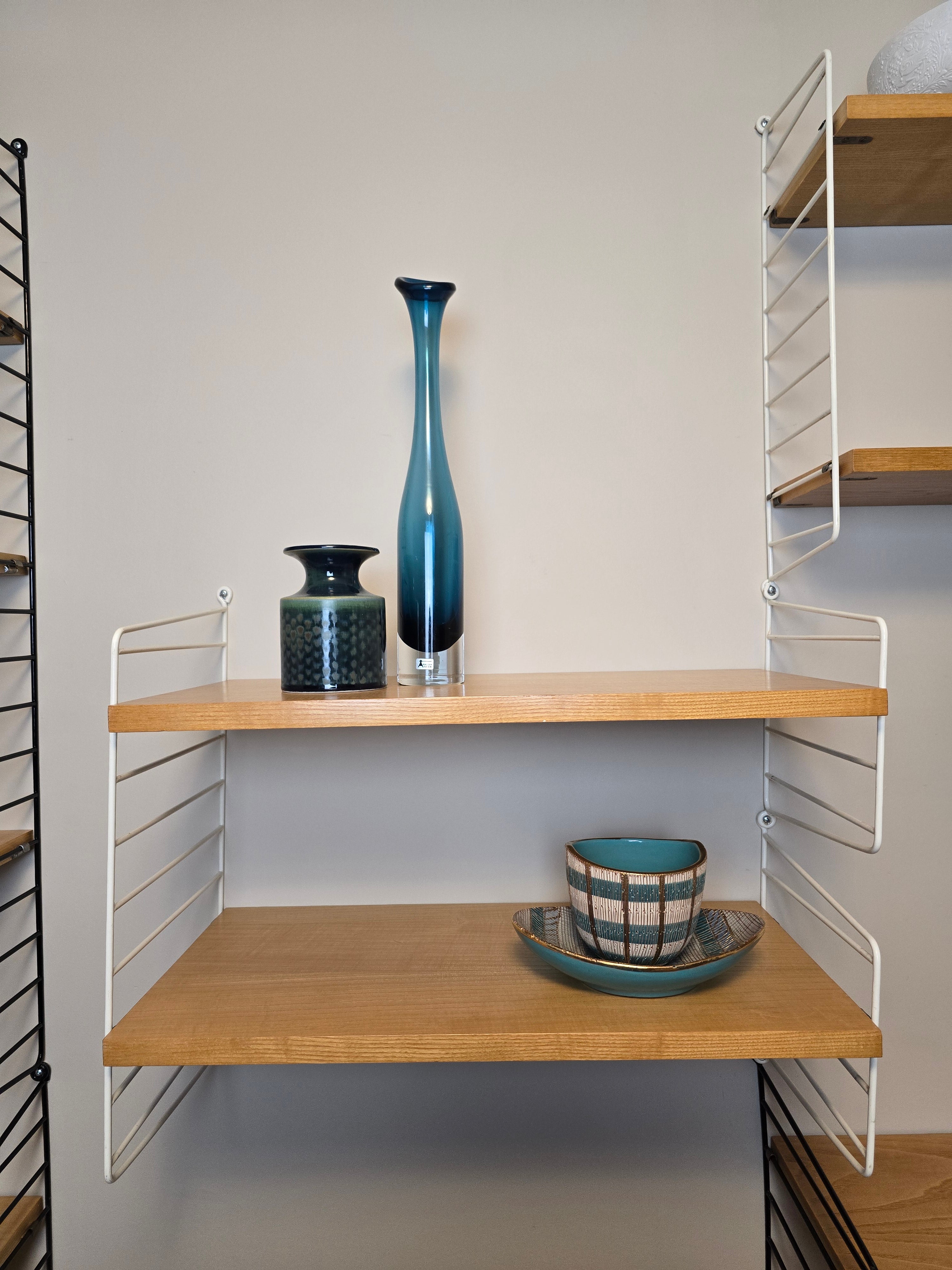 String Modular Shelf System in White & Ash