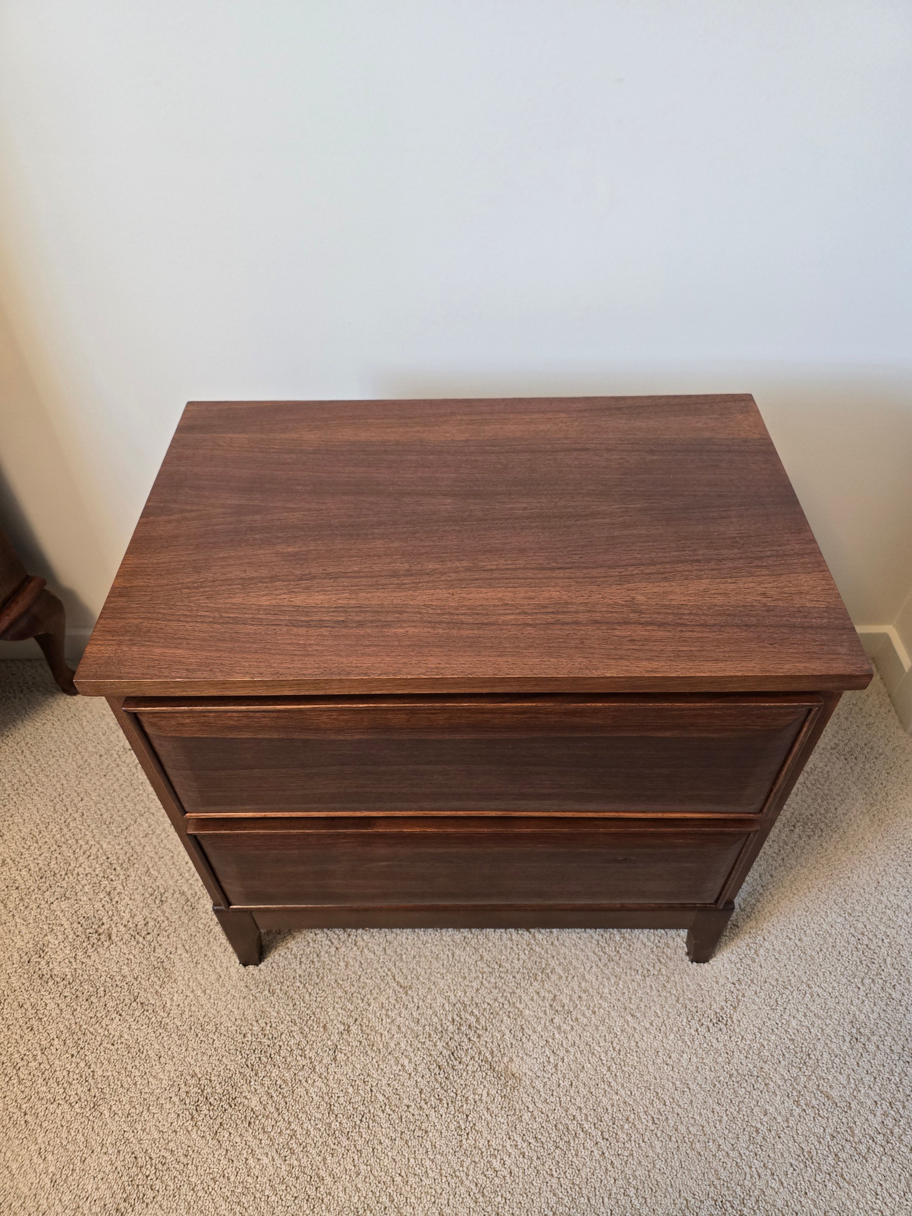 Pair of Walnut Nightstands