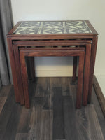 Danish Rosewood & Tile Nesting Tables