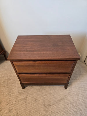 Pair of Walnut Nightstands