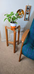 Danish Modern Teak Plant Stand End Table
