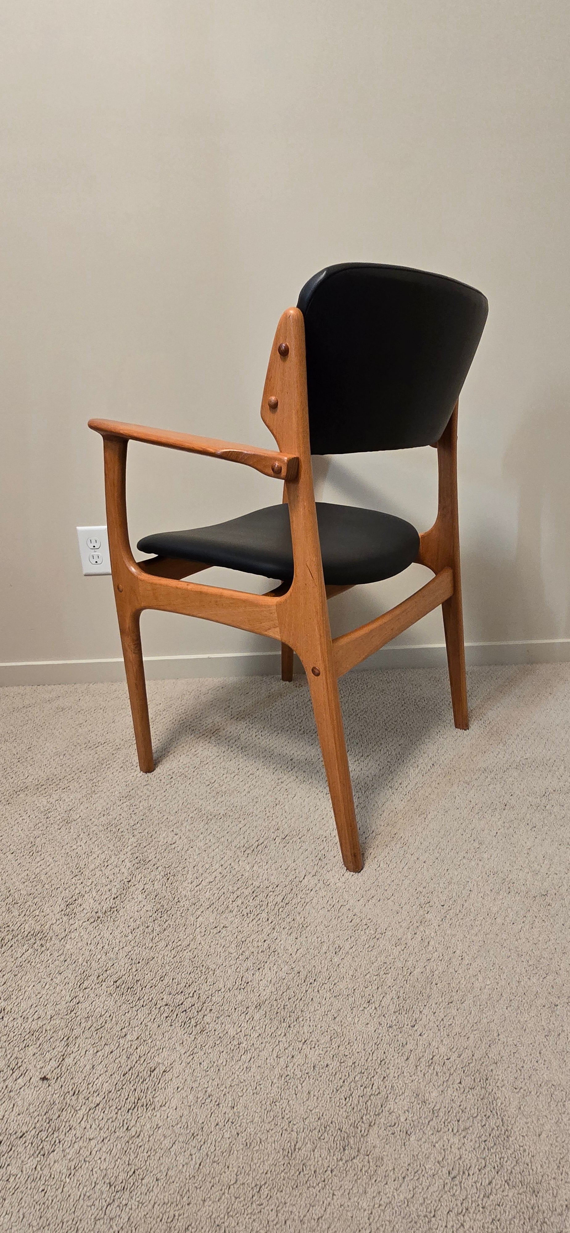 Erik Buck for O.D. Mobler Teak Dining Chairs x6