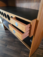 Dyrlund Teak Boomerang Bar w/ Stools