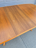 Teak Dining Table with Extension - Seats 6 to 8