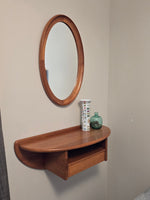 Kai Kristiansen Solid Teak Entryway Shelf & Mirror