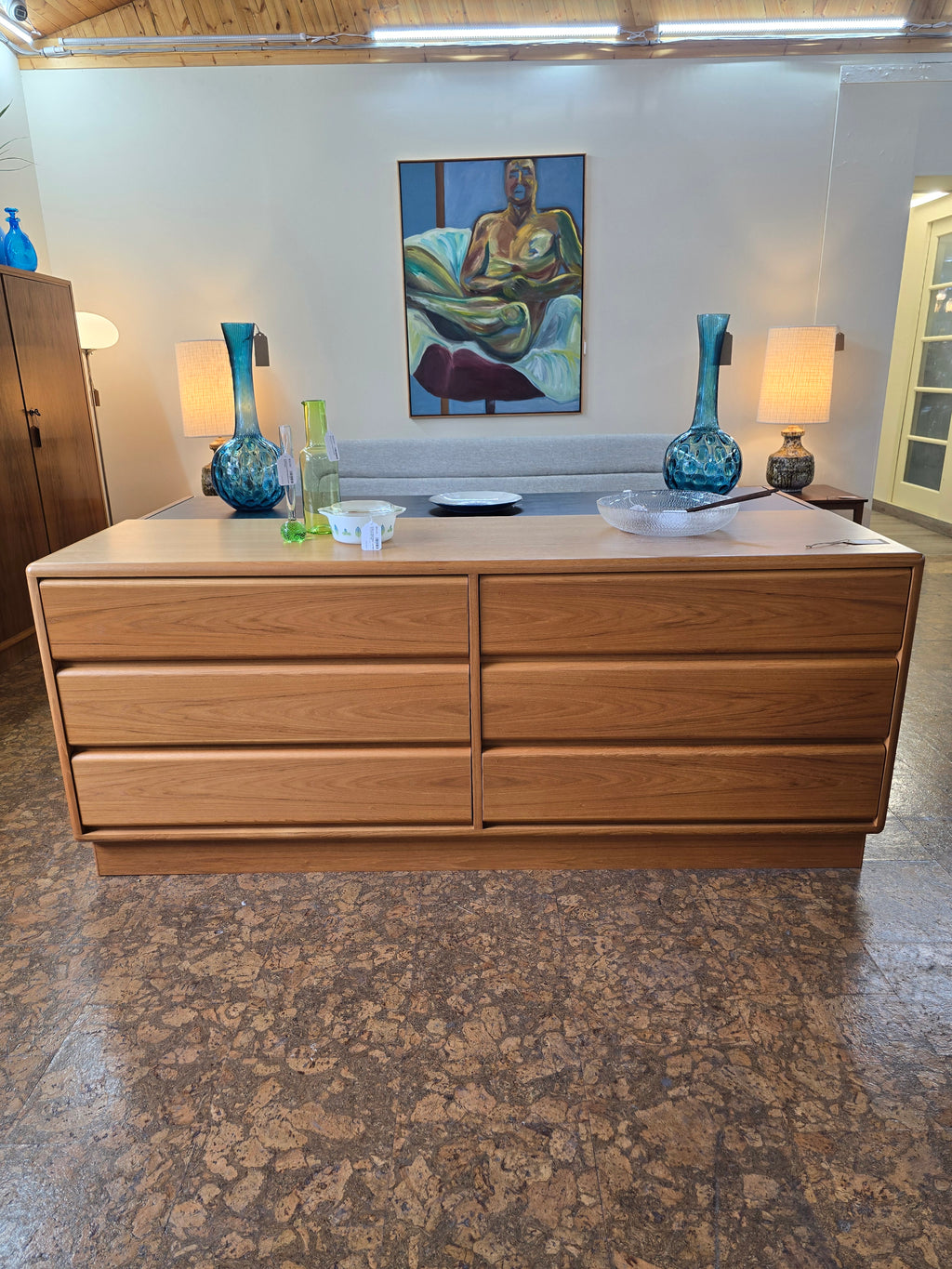 Mobican Danish Modern Teak Double Dresser