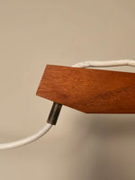 Teak & Missoni-Style Knit Wall Mount Lamp