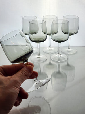 Blown Glass Decanter & Glasses