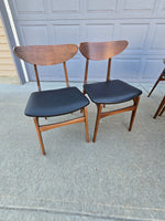 Walnut Dining Room Table & Four Chairs
