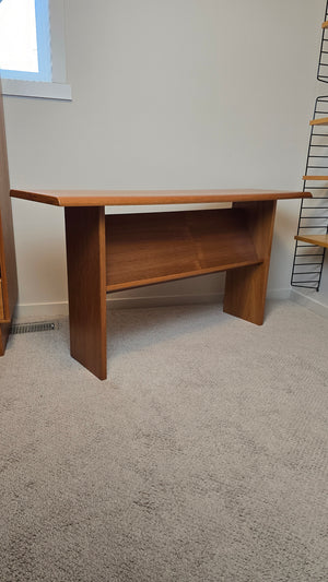 Danish Modern Teak Sofa Console Table