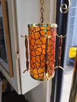 Tiki Style Tension Pole Lamp