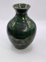 Bruce Nyeste Green Crystalline Glaze Studio Pottery Vase