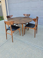 Walnut Dining Room Table & Four Chairs