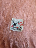 Pink Mohair & Wool Scarf
