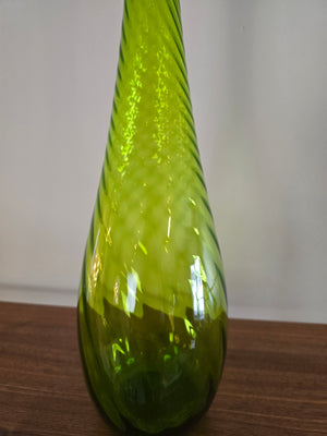 Japanese Glass Green Vase