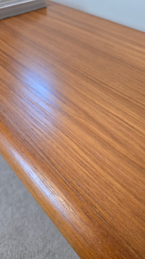 Danish Modern Teak Sofa Console Table