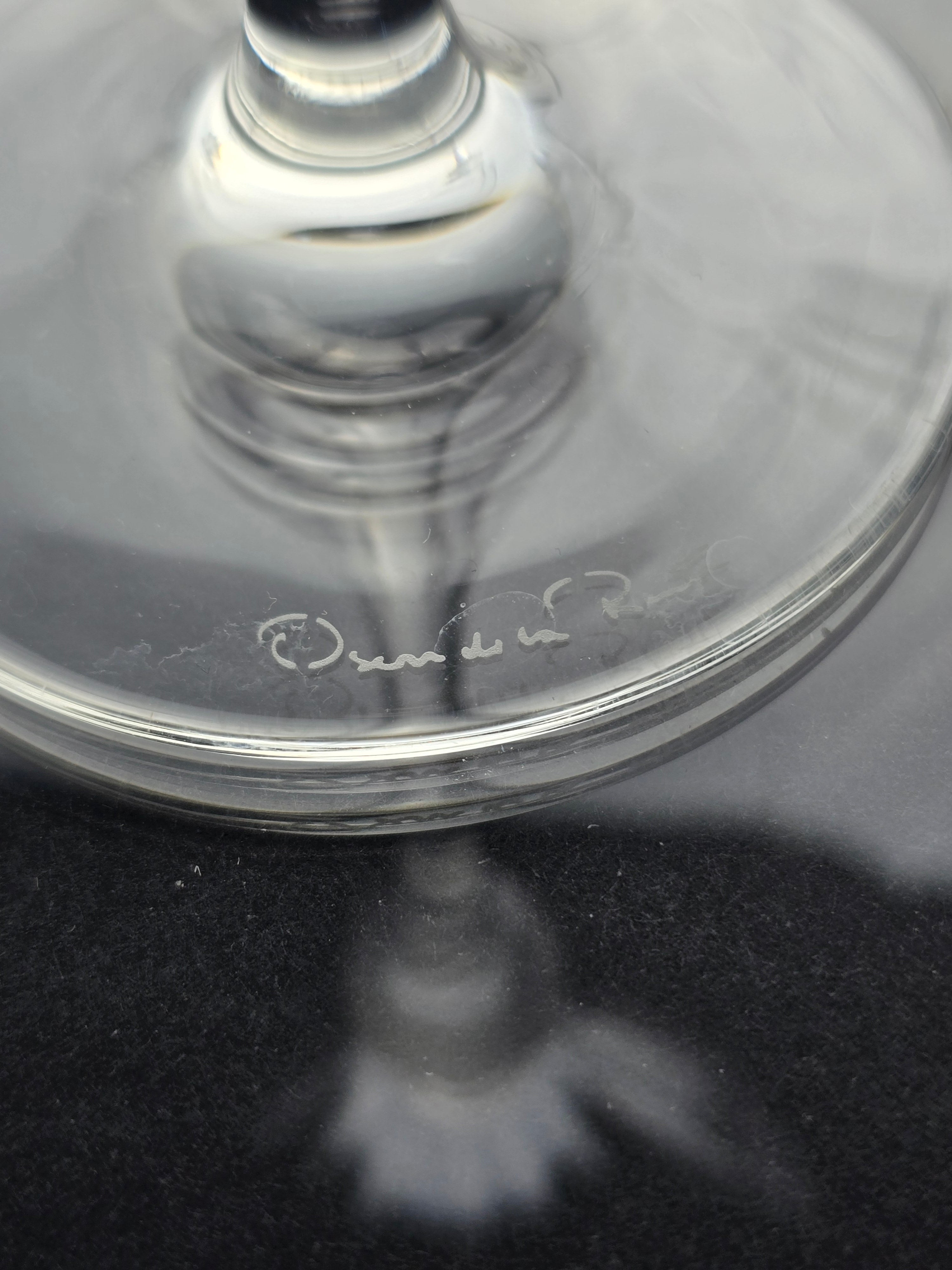 Oscar de la Renta Tuxedo Gold Goblets x5