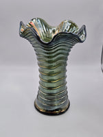 Imperial 'Ripple' Iridescent Carnival Glass Vase