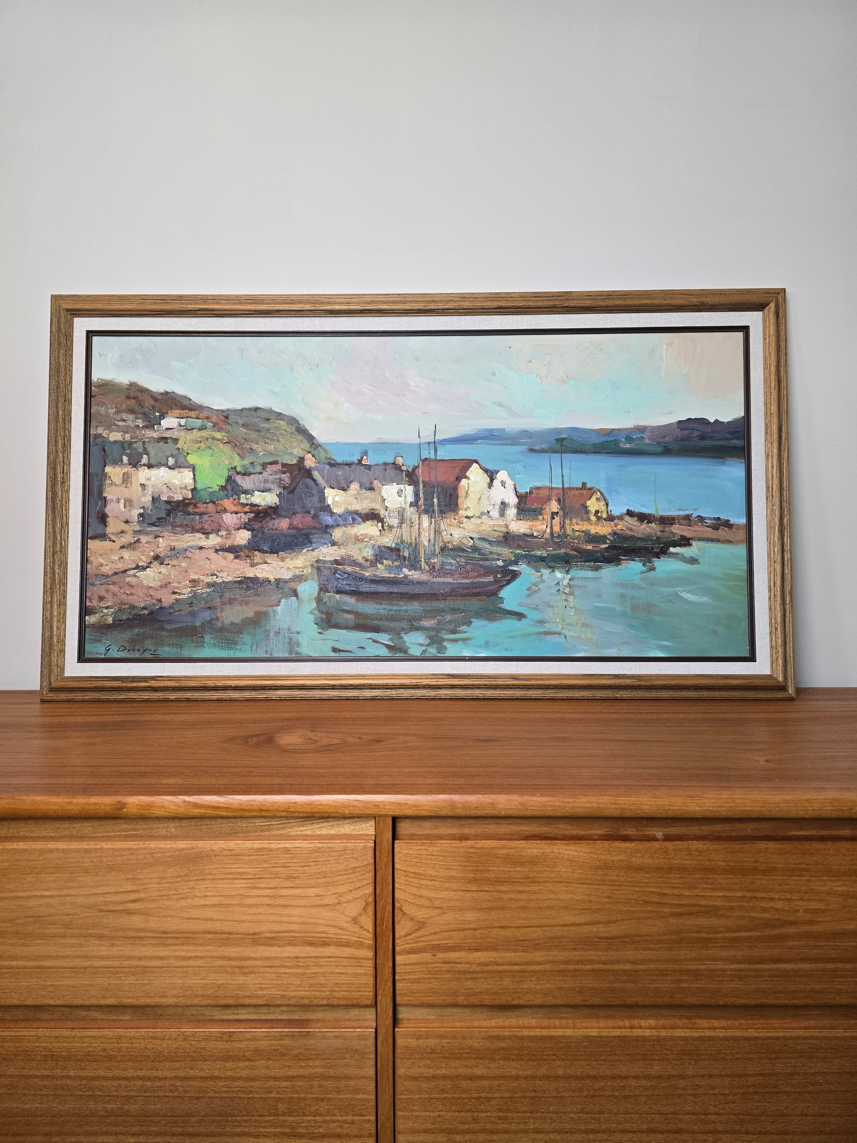 Guy Duveyre Framed Oil Painting
