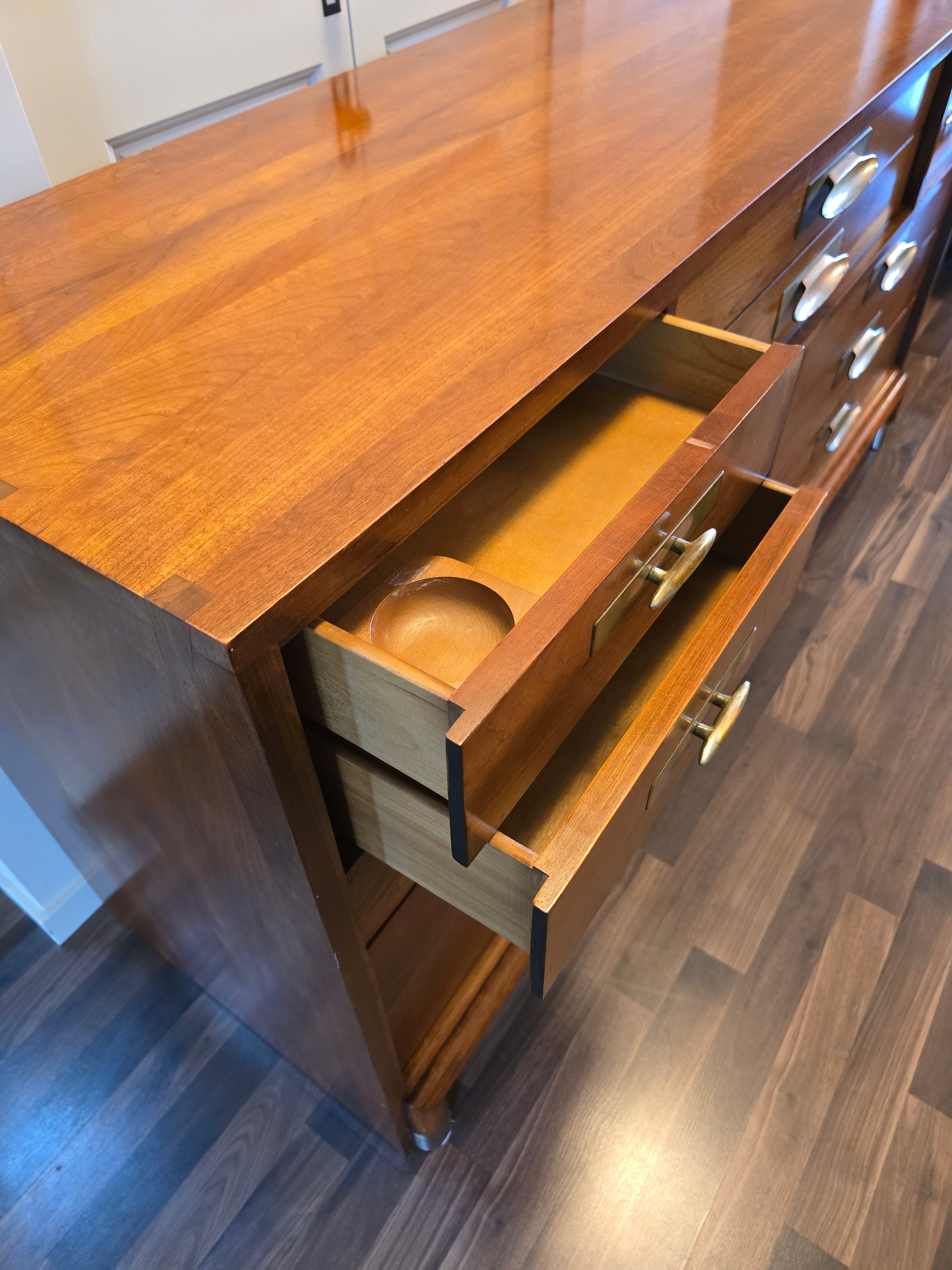 Willett Trans-East Solid Cherry 12 Drawer Dresser w/ Mirror