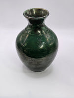 Bruce Nyeste Green Crystalline Glaze Studio Pottery Vase