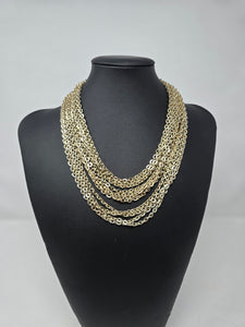 West German Gold Multi Strand Necklace