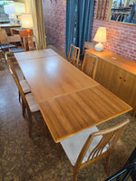 Danish Teak Draw Leaf Dining Table
