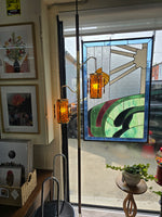 Tiki Style Tension Pole Lamp