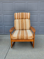 Komfort High Back Teak Rocking Chair