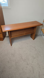 Danish Modern Teak Sofa Console Table