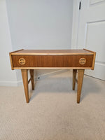 Swedish Teak & White Oak Side Table by Carlstrom & Co