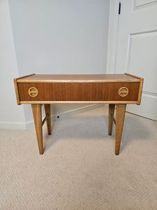 Swedish Teak & White Oak Side Table by Carlstrom & Co