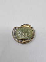 Avi Soffer Ancient Roman Glass and Sterling Silver with 14K Gold Brooch