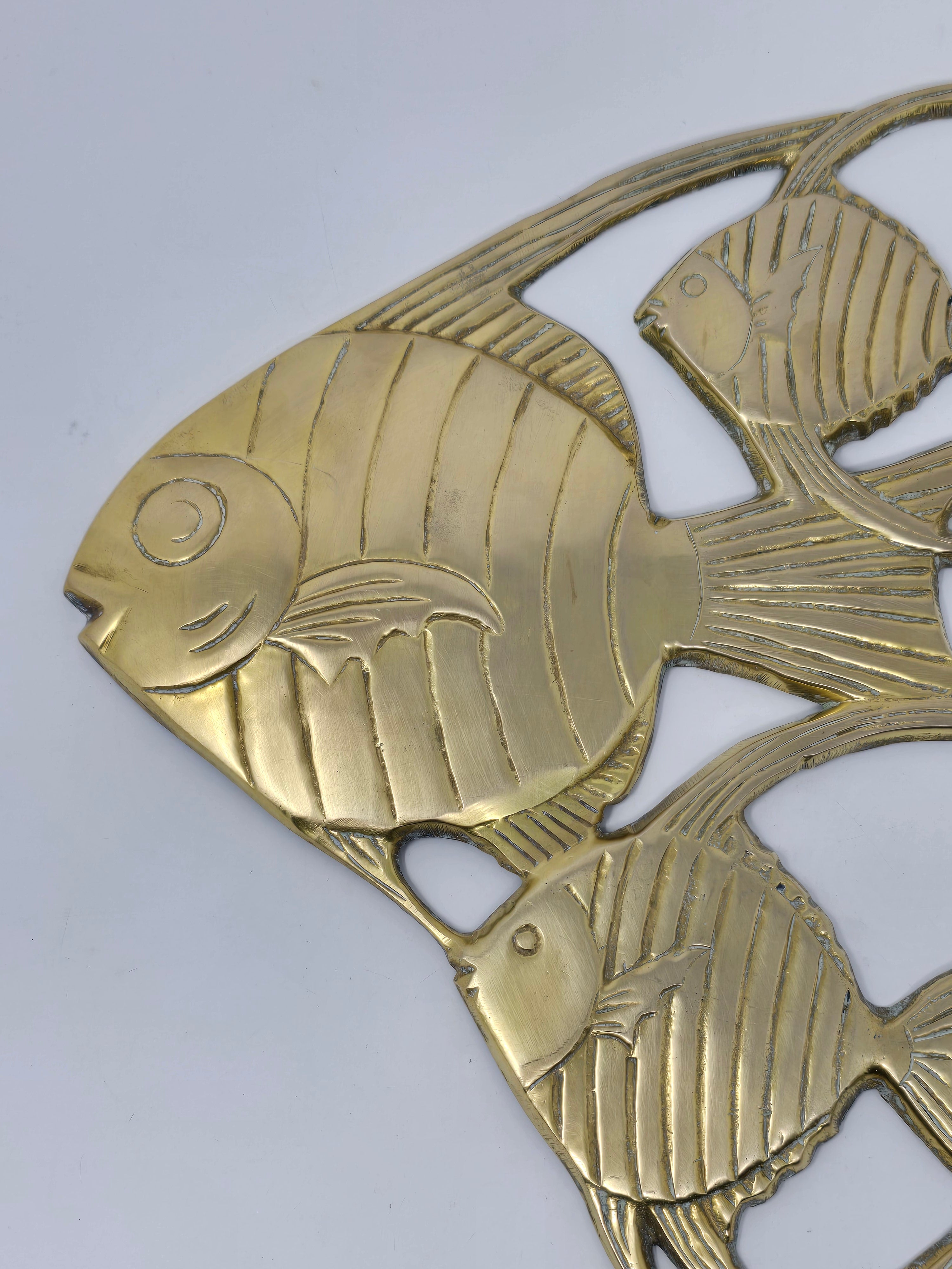 Brass Angelfish Wall Art